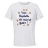 Maillot de Sport Femme pour Elisabeth Elle Assure - T-Shirt Respirant Polyester Manches Courtes - Cadeau Sportive Anniversaire Noël Fête des Mères