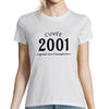Cuvée 2001 Grand cru d'exception | T-Shirt Anniversaire Femme année de Naissance