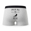 Caleçon J_Peux Pas Peche - Humour Boxer Gris Idée Cadeau Passion