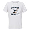 Maillot de Sport Femme Hockey J'peux Pas - T-Shirt Respirant Polyester Manches Courtes - Cadeau Sportive Anniversaire Noël Fête des Mères
