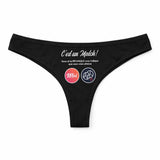 Culotte Tanga Personnalisé Femme Petanque - sous-Vêtement Coton Idée Cadeau Humour Saint Valentin Anniversaire