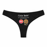 Culotte Tanga Personnalisé Femme Malchance - sous-Vêtement Coton Idée Cadeau Humour Saint Valentin Anniversaire