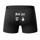 Caleçon 58 Ans - Humour Boxer Coton Motif Âge Idée Cadeau Anniversaire