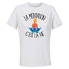 Maillot de Sport Femme Meditation Femme C'est La Vie - T-Shirt Respirant Polyester Manches Courtes - Cadeau Sportive Anniversaire Noël Fête des Mères