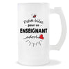 Verre à bière Enseignant adoré | Chope de Bière Pinte Idée Cadeau Humour Collègue famille Homme Anniversaire Noël