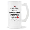 Verre à bière Prothésiste dentaire adoré | Chope de Bière Pinte Idée Cadeau Humour Collègue famille Homme Anniversaire Noël