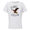 Maillot de Sport Femme Aigles C'est La Vie - T-Shirt Respirant Polyester Manches Courtes - Cadeau Sportive Anniversaire Noël Fête des Mères