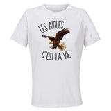 Maillot de Sport Femme Aigles C'est La Vie - T-Shirt Respirant Polyester Manches Courtes - Cadeau Sportive Anniversaire Noël Fête des Mères