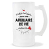 Verre à bière Auxiliaire de vie adorée femme | Chope de Bière Pinte Idée Cadeau Humour Collègue famille Homme Anniversaire Noël