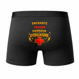 Caleçon Yohann Donneur d'Orgasme - Humour Boxer Coton Idée Cadeau