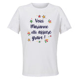 Maillot de Sport Femme Marianne Elle Assure - T-Shirt Respirant Polyester Manches Courtes - Cadeau Sportive Anniversaire Noël Fête des Mères