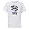 Maillot de Sport Femme Loto Copie 4 Septuagenaire - T-Shirt Respirant Polyester Manches Courtes - Cadeau Sportive Anniversaire Noël Fête des Mères