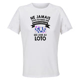 Maillot de Sport Femme Loto Copie 4 Quinquagenaire - T-Shirt Respirant Polyester Manches Courtes - Cadeau Sportive Anniversaire Noël Fête des Mères