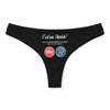 Culotte Tanga Personnalisé Femme Motocross - sous-Vêtement Coton Idée Cadeau Humour Saint Valentin Anniversaire