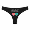 Culotte Tanga Personnalisé Femme Trompette - sous-Vêtement Coton Idée Cadeau Humour Saint Valentin Anniversaire