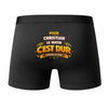 Caleçon pour Christian C'est Dur - Humour Boxer Coton Idée Cadeau Anniversaire
