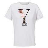 Maillot de Sport Femme Yvette Lettre - T-Shirt Respirant Polyester Manches Courtes - Cadeau Sportive Anniversaire Noël Fête des Mères