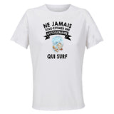 Maillot de Sport Femme Surf Copy Octogenaire - T-Shirt Respirant Polyester Manches Courtes - Cadeau Sportive Anniversaire Noël Fête des Mères