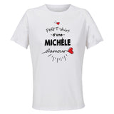 Maillot de Sport Femme Michele Damour - T-Shirt Respirant Polyester Manches Courtes - Cadeau Sportive Anniversaire Noël Fête des Mères
