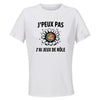 Maillot de Sport Femme Jeux De Role J'peux Pas - T-Shirt Respirant Polyester Manches Courtes - Cadeau Sportive Anniversaire Noël Fête des Mères