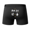 Caleçon 68 Ans - Humour Boxer Coton Motif Âge Idée Cadeau Anniversaire