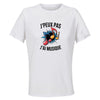 Maillot de Sport Femme Musique J'peux Pas - T-Shirt Respirant Polyester Manches Courtes - Cadeau Sportive Anniversaire Noël Fête des Mères