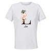 Maillot de Sport Femme Lia Lettre - T-Shirt Respirant Polyester Manches Courtes - Cadeau Sportive Anniversaire Noël Fête des Mères