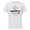 Maillot de Sport Femme pour Architecte Damour - T-Shirt Respirant Polyester Manches Courtes - Cadeau Sportive Anniversaire Noël Fête des Mères