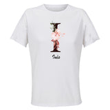 Maillot de Sport Femme INES Lettre - T-Shirt Respirant Polyester Manches Courtes - Cadeau Sportive Anniversaire Noël Fête des Mères