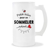 Verre à bière Sommelier adoré | Chope de Bière Pinte Idée Cadeau Humour Collègue famille Homme Anniversaire Noël