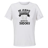 Maillot de Sport Femme Sudoku Quinquagenaire - T-Shirt Respirant Polyester Manches Courtes - Cadeau Sportive Anniversaire Noël Fête des Mères