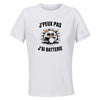 Maillot de Sport Femme Batterie J'peux Pas - T-Shirt Respirant Polyester Manches Courtes - Cadeau Sportive Anniversaire Noël Fête des Mères