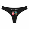 Culotte Tanga Personnalisé Femme Barbecue - sous-Vêtement Coton Idée Cadeau Humour Saint Valentin Anniversaire