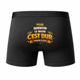 Caleçon pour Quentin C'est Dur - Humour Boxer Coton Idée Cadeau Anniversaire