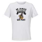 Maillot de Sport Femme Peinture Sexagenaire - T-Shirt Respirant Polyester Manches Courtes - Cadeau Sportive Anniversaire Noël Fête des Mères