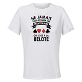 Maillot de Sport Femme Belote Copie 4 Trentenaire - T-Shirt Respirant Polyester Manches Courtes - Cadeau Sportive Anniversaire Noël Fête des Mères