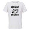 Maillot de Sport Femme Chasse J'peux Pas - T-Shirt Respirant Polyester Manches Courtes - Cadeau Sportive Anniversaire Noël Fête des Mères