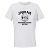 Maillot de Sport Femme Bichon Maltais J'peux Pas - T-Shirt Respirant Polyester Manches Courtes - Cadeau Sportive Anniversaire Noël Fête des Mères