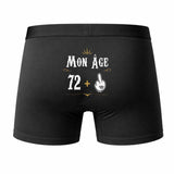 Caleçon 73 Ans - Humour Boxer Coton Motif Âge Idée Cadeau Anniversaire