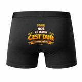 Caleçon pour Noe C'est Dur - Humour Boxer Coton Idée Cadeau Anniversaire
