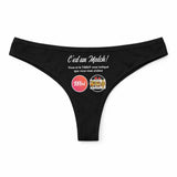 Culotte Tanga Personnalisé Femme Tarot - sous-Vêtement Coton Idée Cadeau Humour Saint Valentin Anniversaire