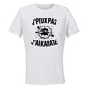 Maillot de Sport Femme Karate J'peux Pas - T-Shirt Respirant Polyester Manches Courtes - Cadeau Sportive Anniversaire Noël Fête des Mères