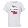 Maillot de Sport Femme pour Merci Couturiere Geniale - T-Shirt Respirant Polyester Manches Courtes - Cadeau Sportive Anniversaire Noël Fête des Mères