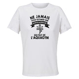 Maillot de Sport Femme Aquagym Quinquagenaire - T-Shirt Respirant Polyester Manches Courtes - Cadeau Sportive Anniversaire Noël Fête des Mères