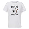 Maillot de Sport Femme Tir A Larc J'peux Pas - T-Shirt Respirant Polyester Manches Courtes - Cadeau Sportive Anniversaire Noël Fête des Mères