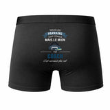 Caleçon Parrain Coach - Humour Boxer Coton Idée Cadeau Fête des Pères