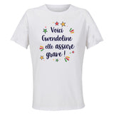 Maillot de Sport Femme Gwendoline Elle Assure - T-Shirt Respirant Polyester Manches Courtes - Cadeau Sportive Anniversaire Noël Fête des Mères