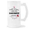 Verre à bière Randonneuse adorée femme | Chope de Bière Pinte Idée Cadeau Humour Collègue famille Homme Anniversaire Noël