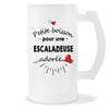 Verre à bière Escaladeuse adorée femme | Chope de Bière Pinte Idée Cadeau Humour Collègue famille Homme Anniversaire Noël