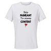 Maillot de Sport Femme Faineant Content - T-Shirt Respirant Polyester Manches Courtes - Cadeau Sportive Anniversaire Noël Fête des Mères
